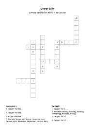 Vielleicht kann es jemand von euch aktuell noch gebrauchen oder es kommt im nächsten jahr zum einsatz! Kreuzwortratsel Unser Jahr Als Pdf Arbeitsblatt Schulraetsel De