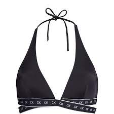 Maillot de bain deux pièces noir ck. Haut De Maillot De Bain Triangle Calvin Klein Jeans Ref 49433 Noir Noir Cdiscount Pret A Porter