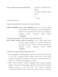 Mengenai surat gugatan pada dasarnya memang tidak banyak orang yang tahu. Contoh Surat Gugatan Cerai Disertai Anak