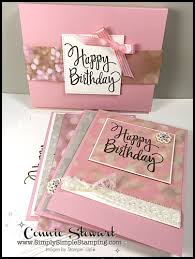 So, get out that deck of cards, count out 21 of them, and start bending and folding for the perfect card gift box. Make It In Minutes Stylized Birthday Card Gift Box Simply Simple Stamping