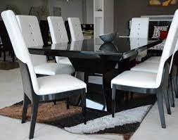 Juegos de comedor de laca blanca y negra de madera elegantes italianos turcos clásicos, muebles modernos de lujo para el hogar. Comedores Modernos Para Tu Hogar