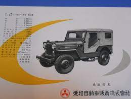 1950年代の三菱ウイリスジープ 憎いあンちくしょう 裕次郎 自動車カタログ棚から 140 ジープ 自動車 カタログ 自動車