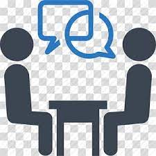 Two People Sitting Illustration Coaching Lifestyle Guru Team Leadership Goal Meeting Icons No Attribution Transpare Leadership Goals Team Leadership Clip Art