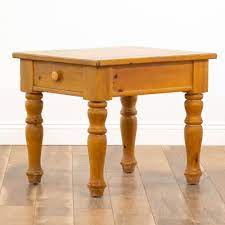Coffee table l3'x d 2'4x h 1'7. Broyhill Traditional Rustic Pine End Table W Drawer Loveseat Online Auctions San Diego