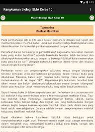 Rangkuman materi fisika kelas x semester genap. Rangkuman Biologi Sma Kelas 10 For Android Apk Download