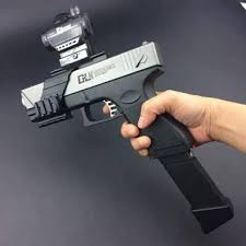 As a true fully automatic pistol the g18 is one of the most specialized glock pistols. Yjd Glock G18 Hopper Fed Extended Mag Batt Black Silver Renegade Blasters