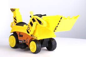 Metall bagger für kinder huina 580 rc excavator for children is filling bruder trucks scania bagger, kran, lastwagen, spielzeugautos & truck spielzeug | rc playmobil & lego für kinder auf. Kinder Elektroauto Bagger Traktor Gelb Mit Schaufel 6v4 5ah Akku Traglast 20 Kg Babyshoppen
