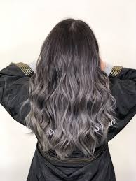Ash Gray Balayage Ombre Highlights Ash Balayage Gray Highlights Ombre In 2020 Gray Balayage Ash Gray Balayage Ash Brown Hair Balayage