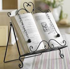 Pin By Janet Lawson2 On Color Black White Cook Book Stand Cookbook Holder Recipe Book Stand