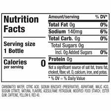 Sunkist Zero Sugar Orange Soda 20 Fl Oz Food 4 Less
