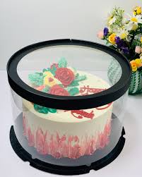 10 Packs Clear Cake Boxesround Cake Box 9 5height X Etsy Box Cake Fathers Day Cake Cake