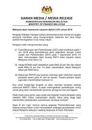 Siaran Media Malaysia Akan Memenuhi Kementerian Kewangan Malaysia Facebook