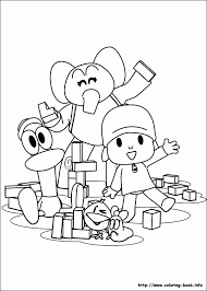 Pocoyo and pato on the beach pocoyo loves going to pocoyo with a trumpet pocoyo is very happy because found a trumpet. Pocoyo Printables Coloring Home