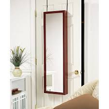 It is actually more difficult to get used to how the. Mirrotek Plaza Astoria Over The Door Wall Mount Jewelry Armoire With Full Length Mirror Zen Merchandiser