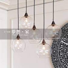 glazen bol restaurant lamp eettafel bar verlichting moderne korte persoonlijkheid hanglampen lampen eettafel eetkamer verlichting barverlichting