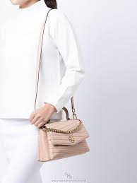 Kira Chevron Top Handle Satchel Devon Sand Shopperboard