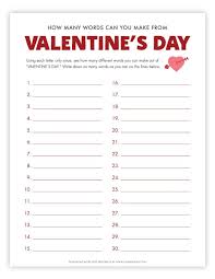 A free word unscrambler to unscramble letters fast. How Many Words Can You Make Out Of Valentine S Day Printable Game