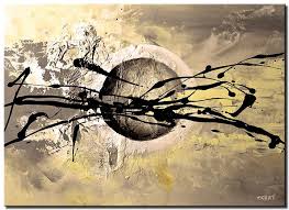Choose your favorite abstract circle paintings from 16,281 available designs. Painting For Sale Abstract Circle With Black Spalshes Moon 5908