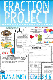 Fractions Project Based Learning For Grades 4 5 Fun Fraction Enrichment For Adding And Subtracting Fr Learning Fractions Project Based Learning Math Fractions