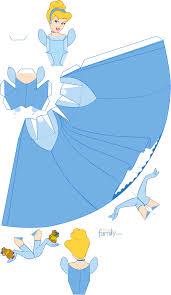 Cinderella Papercraft Printable 0210 Disney Paper Dolls Princess Paper Dolls Paper Dolls