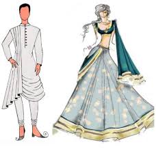 Bridesmaids/groomsmen would pay for their own attire. Indian Wedding Bridal Lehenga Groom Sherwani Custom Made