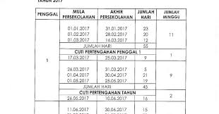 Kalendar 2020 senarai cuti sekolah takwim persekolahan terbaru kpm malaysia excel principles. Takwim Sekolah 2017
