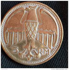 Site consacré aux monnaies françaises rares du xixème et du xxème siècle. Ohne Zuordnung Adolh Hitler 5 Reich Marks Rare Monnaie Medaille 1935