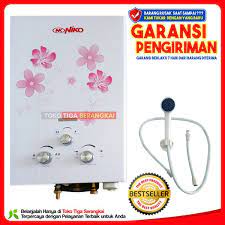 Sesuai dengan namanya, alat ini mengandalkan listrik untuk memanaskan air. Jual Barang Unik Alat Mesin Pemanas Penghangat Air Mandi Niko Gas Water Heater Pemanas Air Nk 6l Kodepromo 4a01 Di Lapak Septrihe Bukalapak