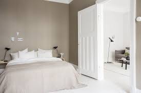 White Floors And A Beige Wall Coco Lapine Design Beige Walls Bedroom Bedroom Interior Beige Walls