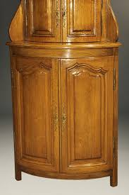 Spirich home tall corner cabinet with two doors and three tier shelves, free standing corner storage cabinet for bathroom, kitchen, living room or bedroom, white. Antique Country French Corner Cabinet