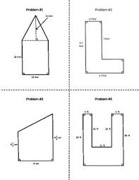 Area Of Composite Compound Shapes Task Cards Task Cards Task Composition