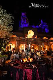 Delightfully Spooky Wedding Reception At The Tower Of Terror In Disney S Hollywood Studios Disney Wedding Disney World Wedding Disney Wedding Venue