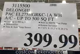 See the best & latest costco air conditioning deals on iscoupon.com. De Longhi Pac El275hgrkc 1a Wh Portable Air Conditioner Costco Weekender