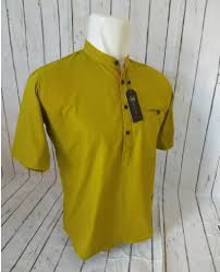 Kemko Pria Lengan Pendek Warna Hijau Lemon Kemeja Koko Pria Lengan Pendek Hijau Lime Baju Koko Pria Muslim Murah Lazada Indonesia