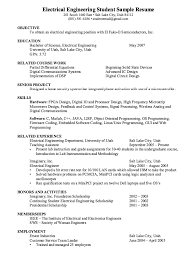 Electrical Engineering Student Resume Sample Resumesdesign Student Resume Free Resume Samples Engineering Resume