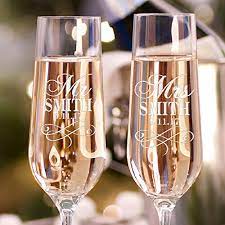 Buy wedding couple engraved crystal champagne flutes for bride & groom you can customize with your own text. Engraved Champagne Glasses Pasteurinstituteindia Com