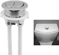 38mm Toilet Tank Push Button Toilet Button Dual Push Flushing Toilet Button  Toilet Button Valve Replacement Kit with Thread Diameter,for Glacier Bay ...