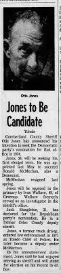 Otis Jones to be Candidate Cumberland County Sheriff