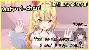 In this welcome i will share. Eng Sub Matsuri Cries After Seeing Hoshikawa Sara 3d Youtube