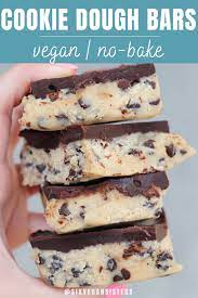 Cookie Dough Bars Recipe Vegan Dessert Recipes Vegan Desserts Baking Recipes