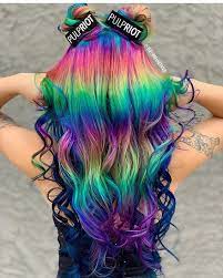 Pin On Rainbow Hair