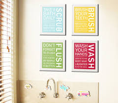 Bathroom Art Prints Bathroom Rules Kids Bathroom Wall Quotes Wash Brush Floss Flush Typography With Images Bathroom Art Prints Kid Bathroom Decor Kids Bathroom Design