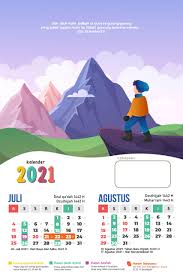 Daftar hari kejepit nasional 2021. Kalender Anak Muslim 2021 Kalender Penanggalan Terlengkap