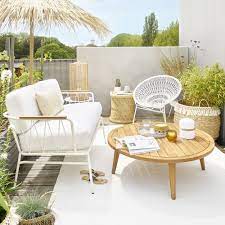 Bamboo And Wire Side Table Maisons Du Monde Divano Giardino Arredamento Arredamento Casa