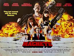 The film started out as a mock trailer that was shown as part of the grindhouse experience which included the films planet terror and death proof. Original Machete Movie Poster Robert Rodriguez Danny Trejo Action