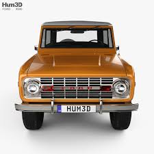 3d Model Of Ford Bronco 1975 Ford Bronco 3d Model Bronco