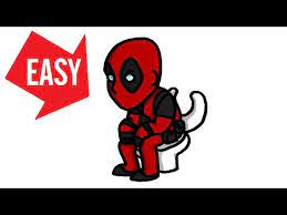 How To Draw Fortnite Deadpool Toilets Easy Cute Drawing Jolly Art Negi Youtube Easy, step by step deadpool drawing tutorial.