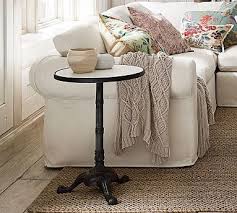 Rae 20 Quot Round Marble End Table Potterybarn In 2020 Marble End Tables Marble Bistro Table Marble Side Tables