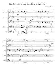 So damn hard to say goodbye feat daryll brown. It S So Hard To Say Goodbye To Yesterday Boyz Ii Men Sheet Music For Trombone Solo Musescore Com