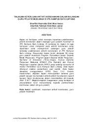 Check spelling or type a new query. Pdf Tinjauan Keperluan Aktiviti Kerohanian Dalam Kalangan Guru Pelatih Muslimah Di Ipg Kampus Batu Lintang Sharifah Nooraida Wan Hasan Academia Edu